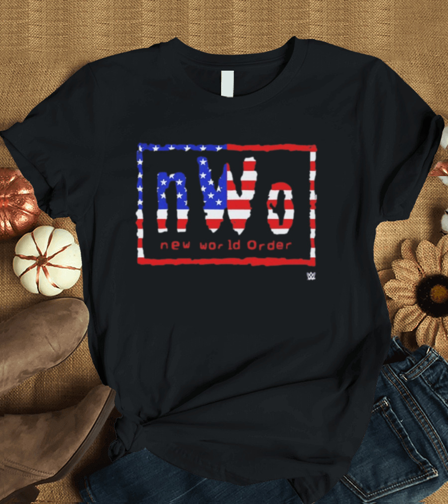 NWo New World Order WWE American Flag Stars And Stripes T-Shirt