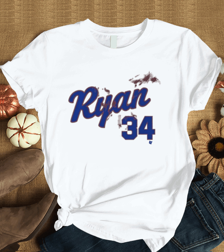 Ryan 34 Bloody Baseball Legend T-Shirt