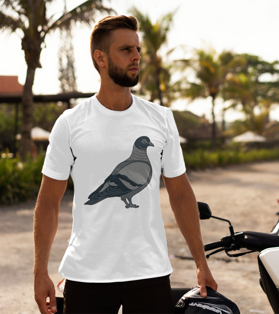 Pigeon Heavyweight Streetwear Symbolic T-Shirt