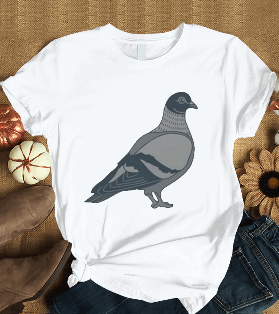 Pigeon Heavyweight Streetwear Symbolic T-Shirt