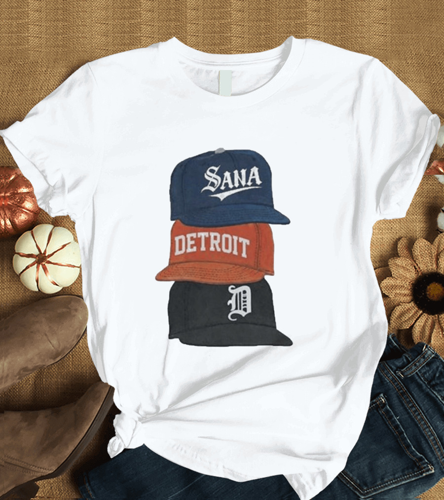 Sana Detroit Vintage Baseball Cap Collection D T-Shirt