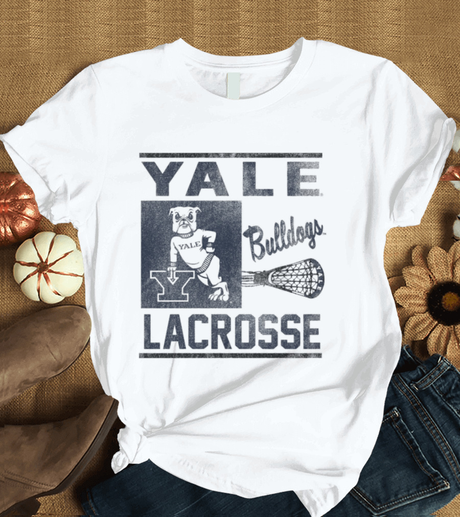 Yale Bulldogs Lacrosse Team Spirit Y T-Shirt