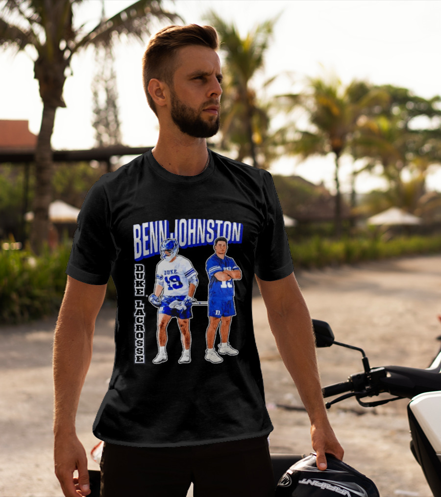Benn Johnston Duke Lacrosse Player 19 Blue Devils T-Shirt