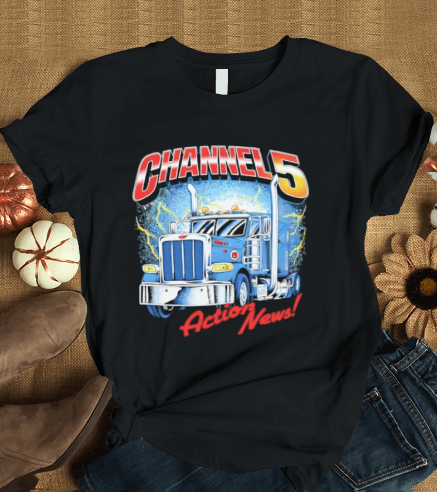CHANNEL 5 Action News Truck Lightning T-Shirt