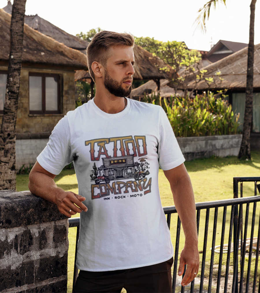 Hart & Huntington Tattoo Company Ink Rock Moto Saloon T-Shirt