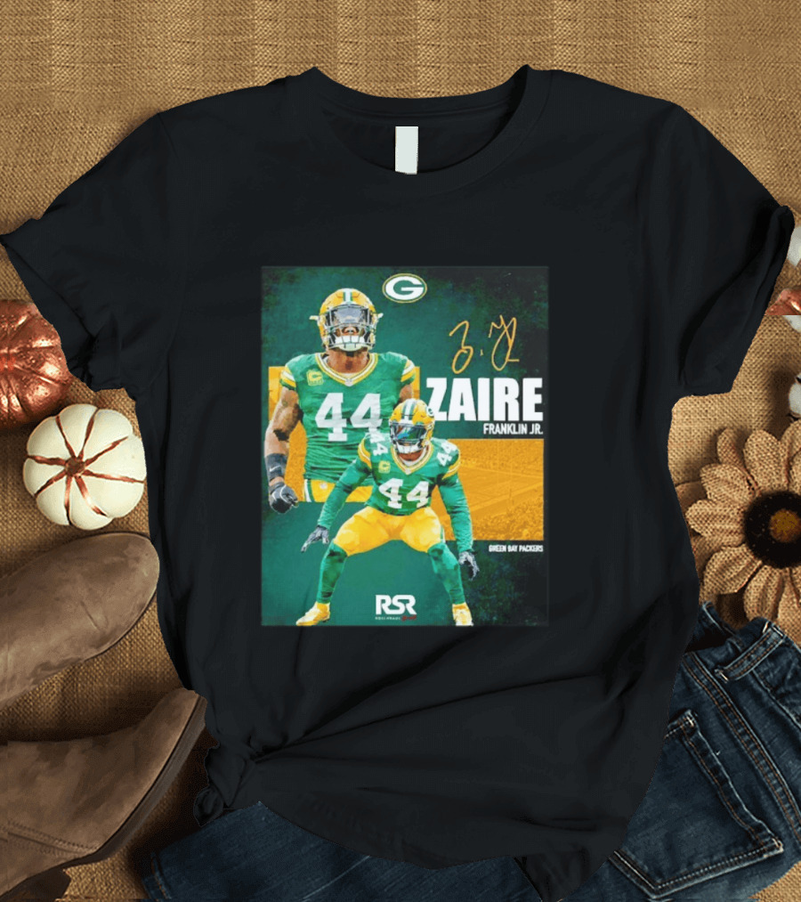 Zaire Franklin Jr Green Bay Packers 44 Signature Edition T-Shirt
