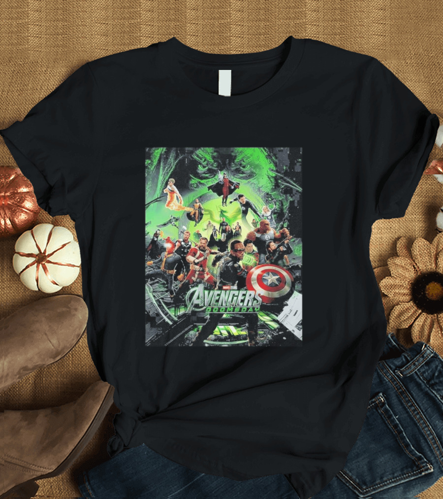 Marvel Avengers Doomsday Teaser Captain America Iron Man Hulk Thor Black Widow Guardians Of The Galaxy T-Shirt