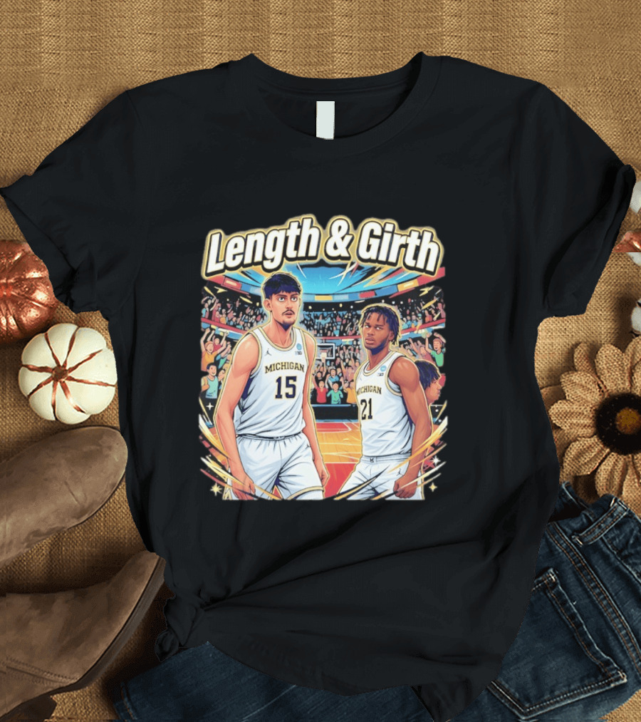 Aday Mara Morez Johnson Jr Michigan Wolverines Length & Girth T-Shirt