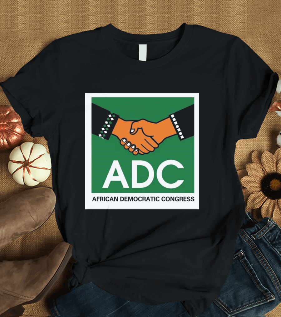 ADC African Democratic Congress Handshake Icon Green T-Shirt