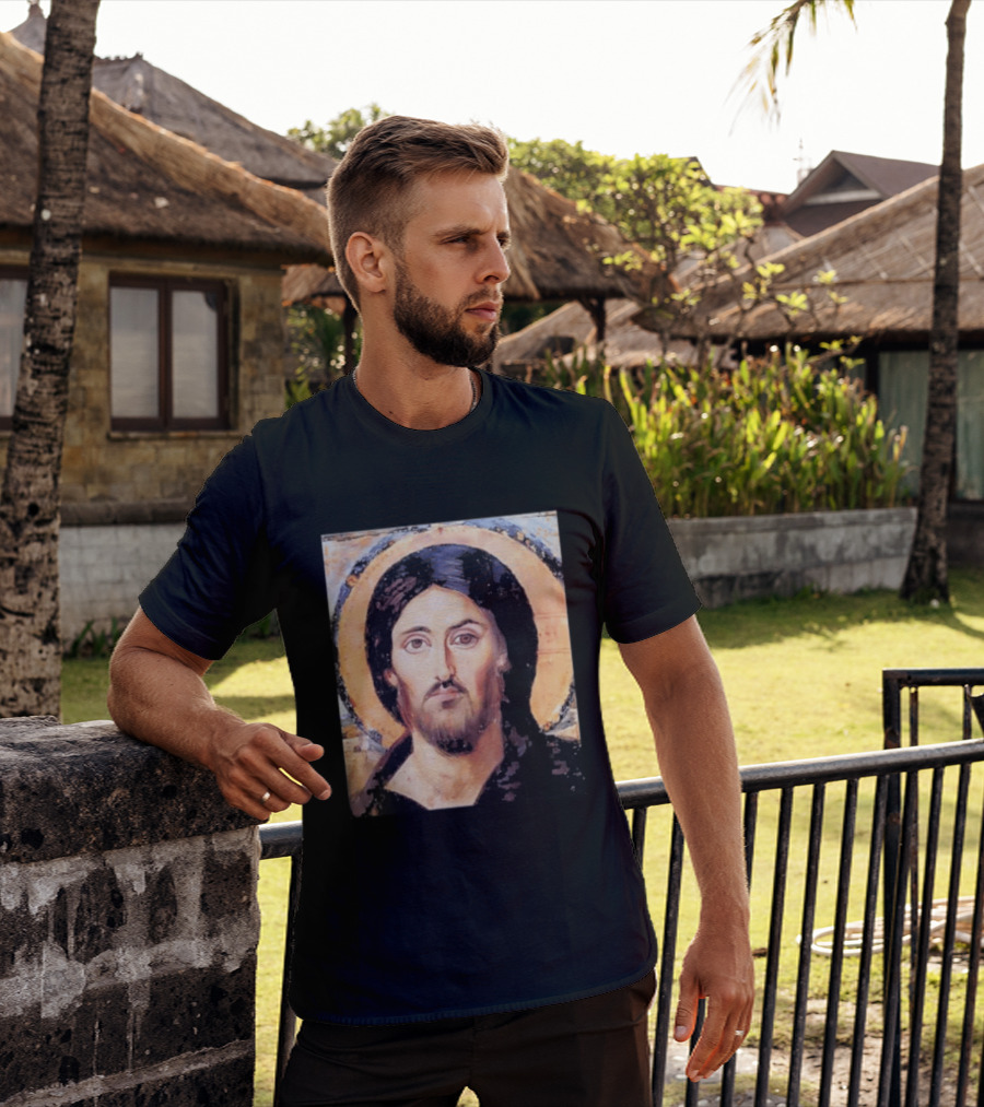 Jesus Christ Pantocrator Icon St. Catherine's Monastery Sinai T-Shirt