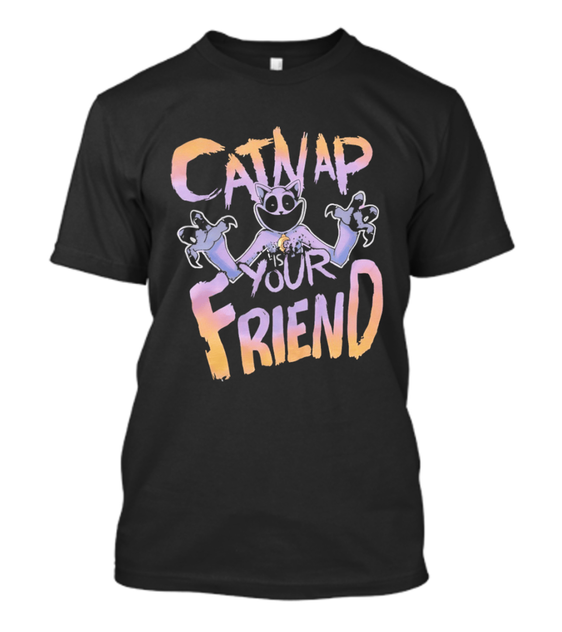 Catnap Is Your Friend Playful Cat Expression Pastel T-Shirt