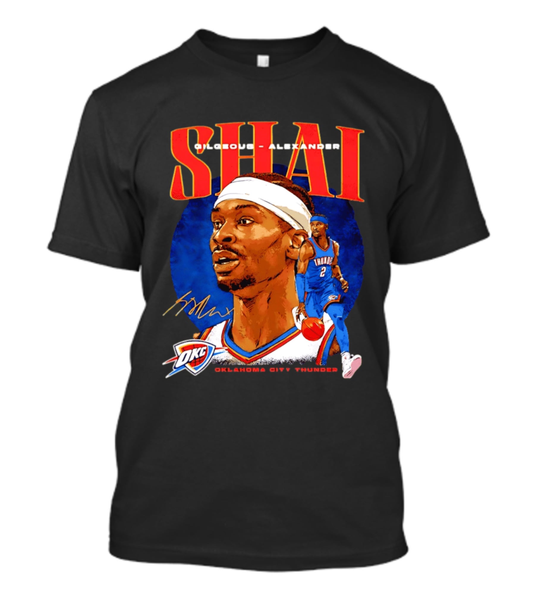 SHAI Gilgeous Alexander OKC Thunder Oklahoma City T-Shirt