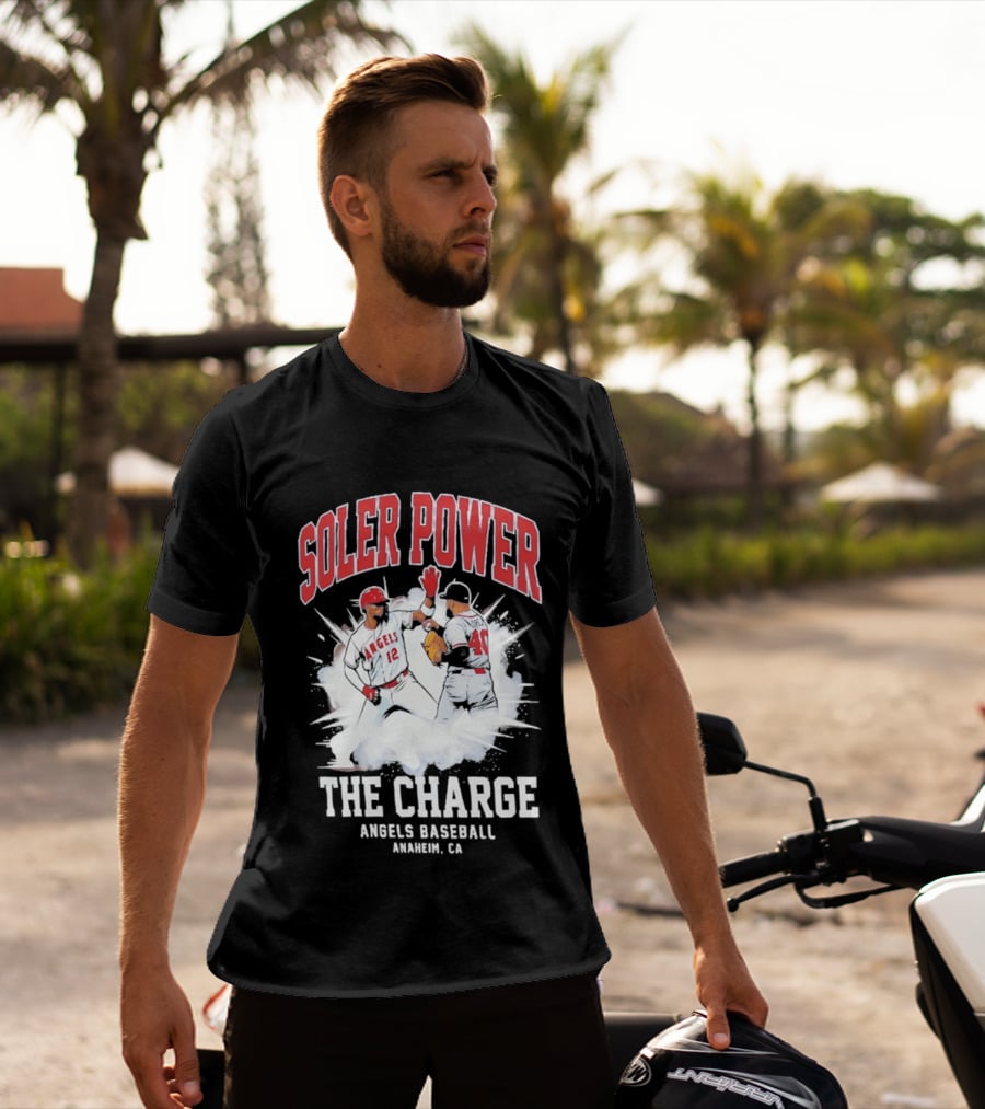 Soler Power The Charge Angels Baseball Anaheim CA T-Shirt