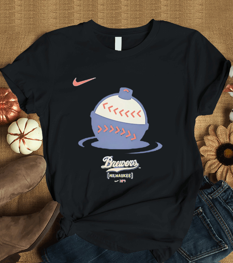 Nike Milwaukee Brewers Brewers Milwaukee 414 2026 City Connect Large T-Shirt