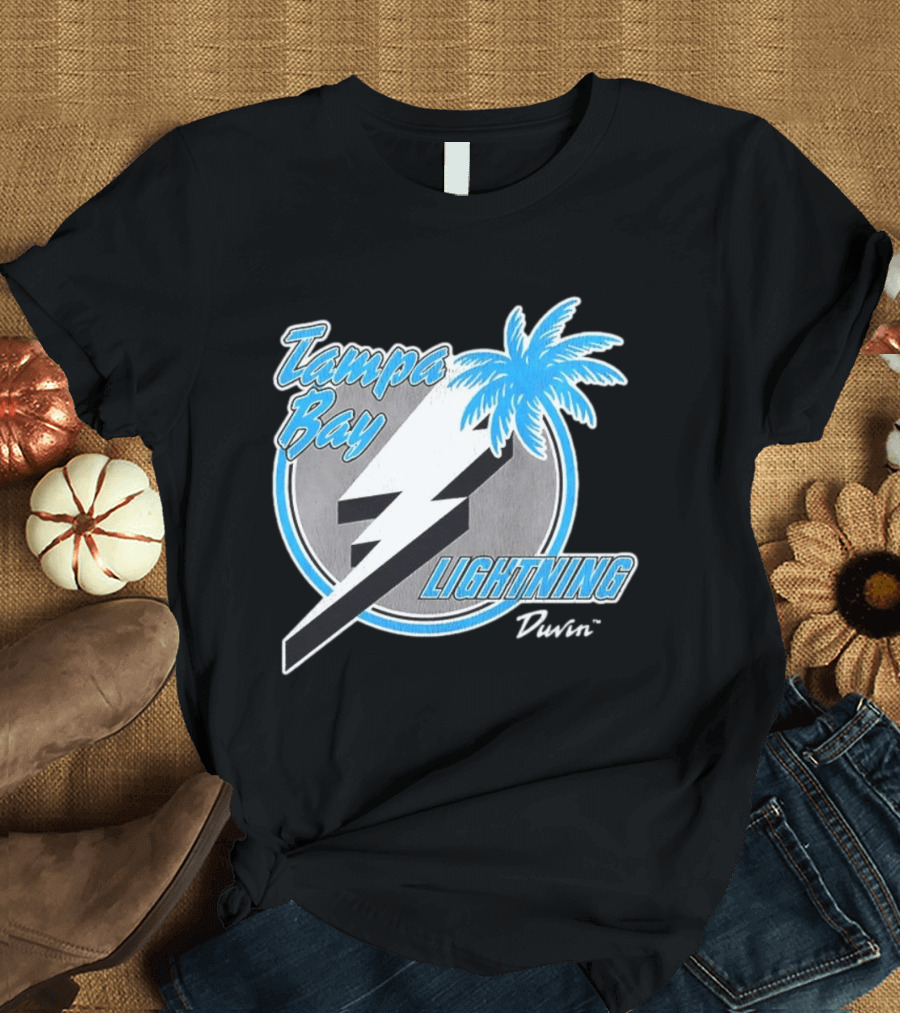 Tampa Bay Lightning NHL Tropics Palm Tree and Bolt T-Shirt