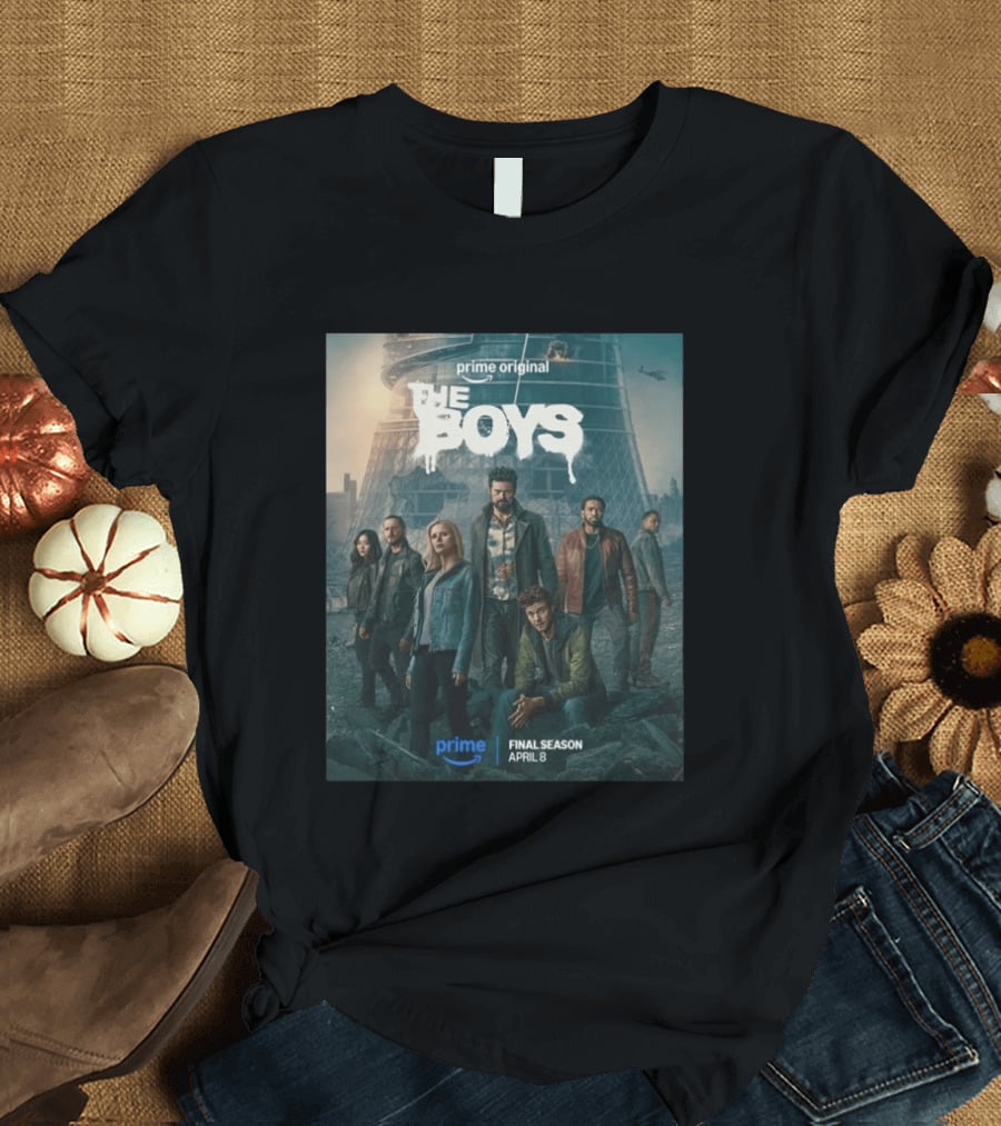 Prime Original The Boys Final Season April 8 Billy Butcher Team T-Shirt