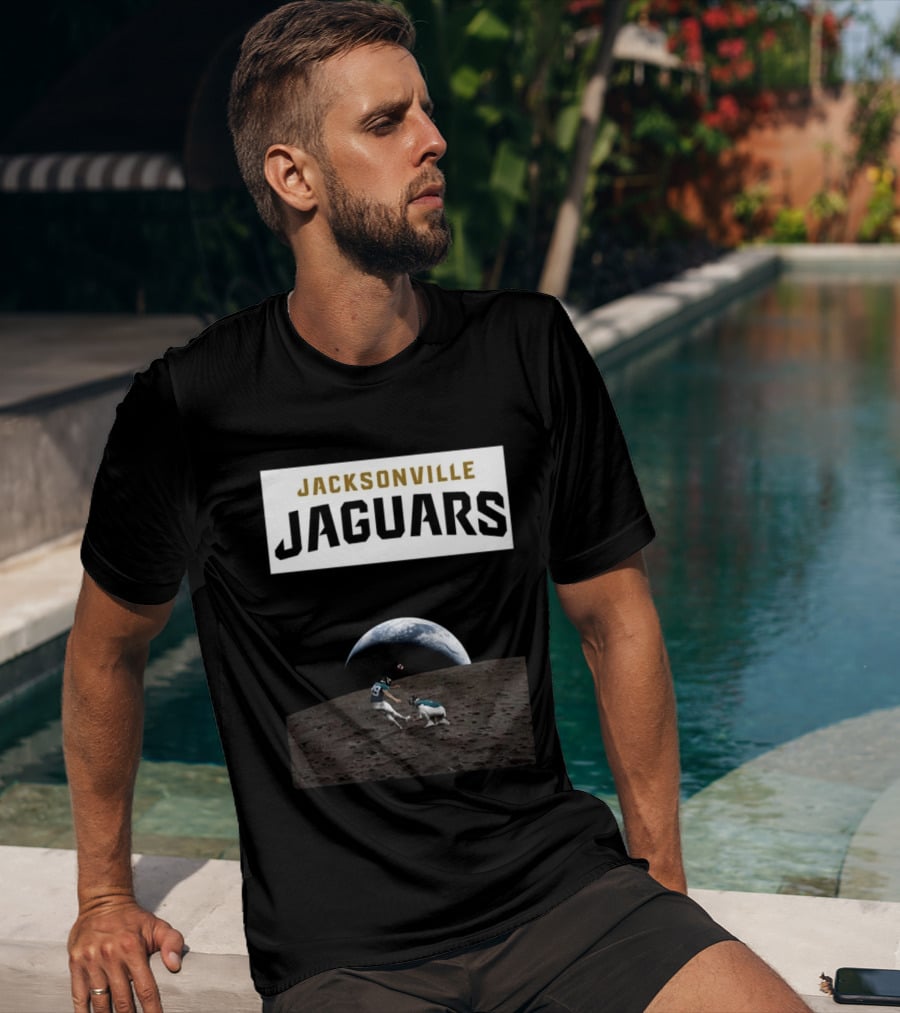 Jacksonville Jaguars Artemis II Moon Football T-Shirt