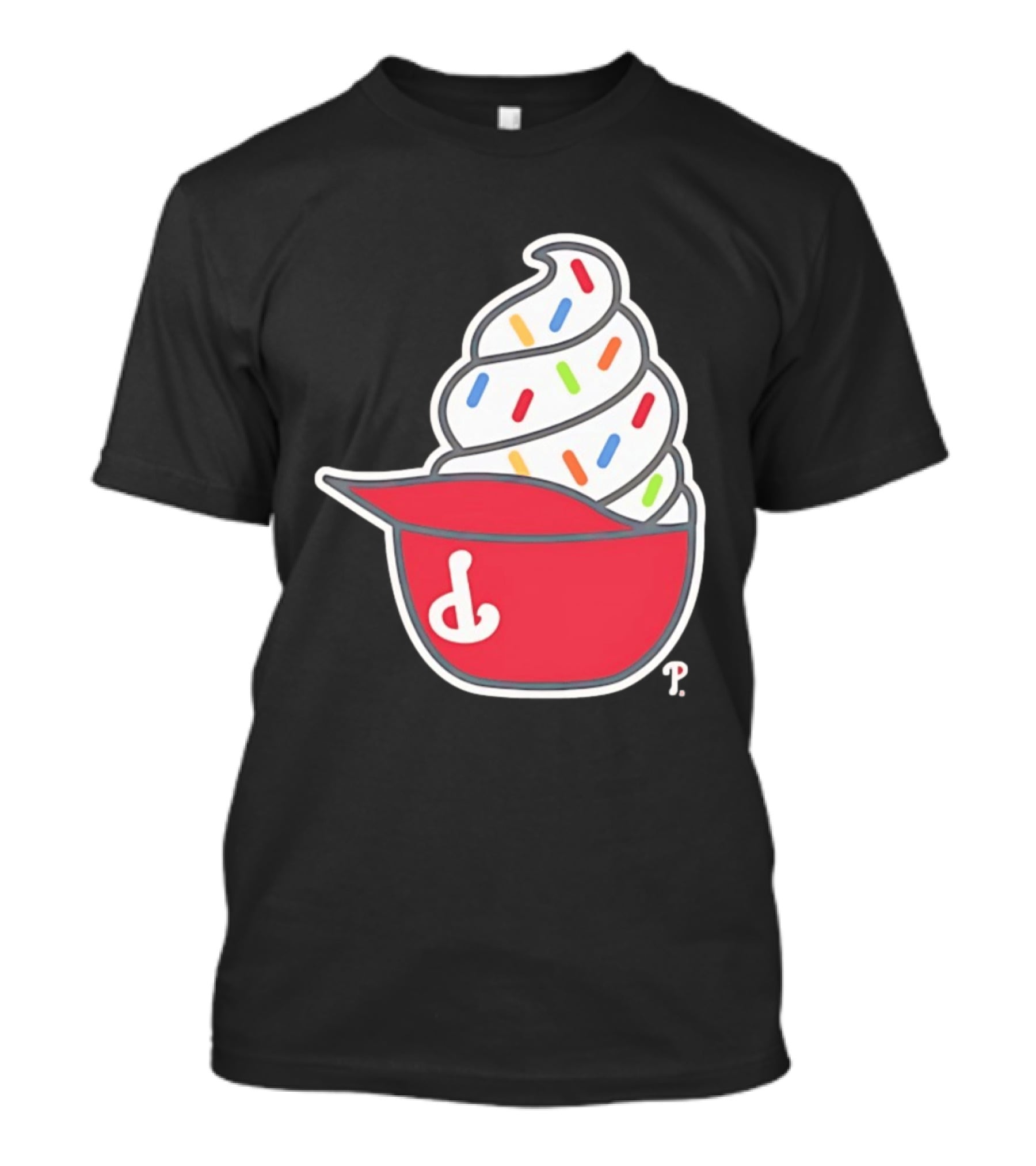 Philadelphia Phillies Ice Cream Hat With Sprinkles T-Shirt