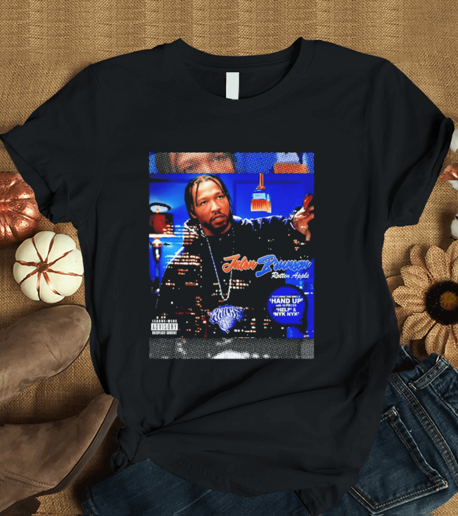 Jalen Brunson Rotten Apple Knicks Hand Up NYYK Empire T-Shirt
