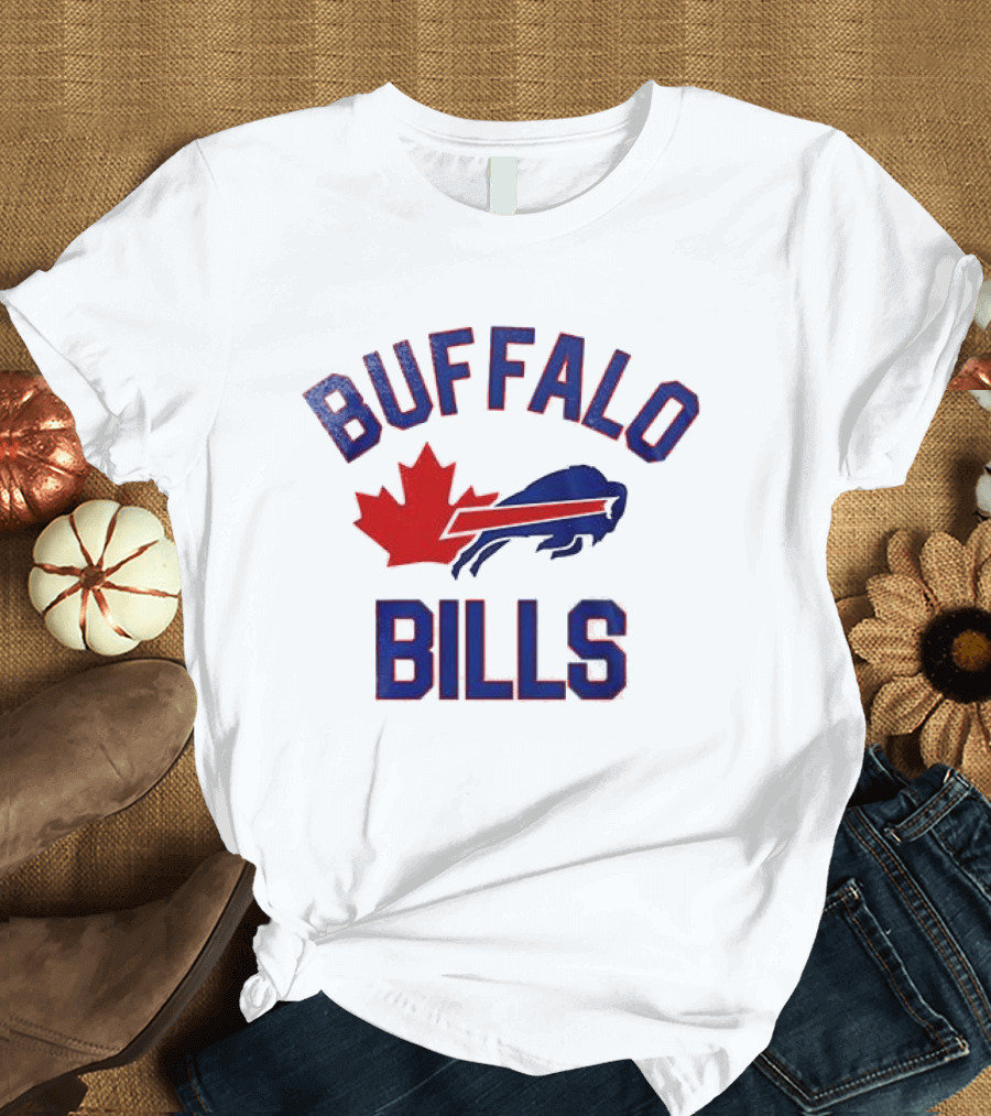 Buffalo Bills Maple Leafs Mafia Canada Collaboration T-Shirt