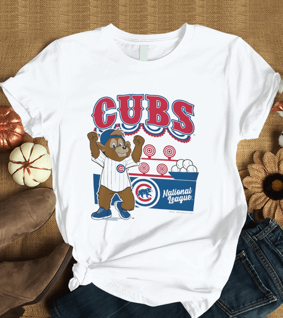 Chicago Cubs 2026 National League Mascot Step Back Up T-Shirt