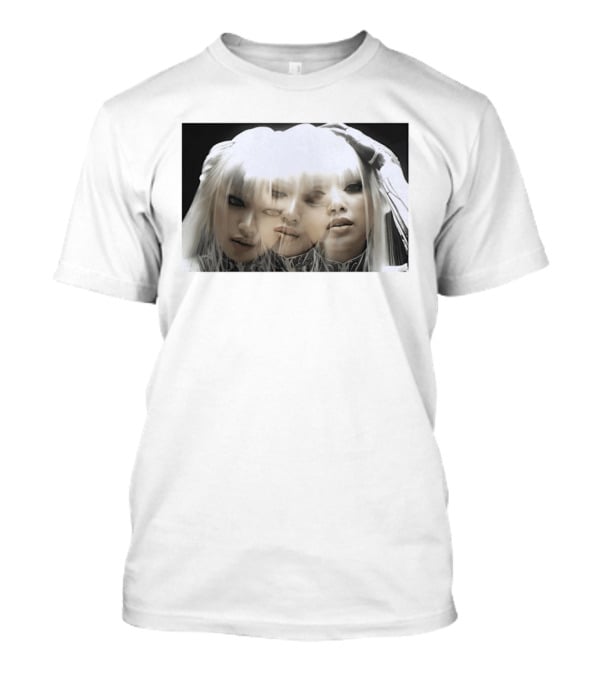 Lisa Bad Angel Gothic Aesthetic Triple Exposure Faces T-Shirt