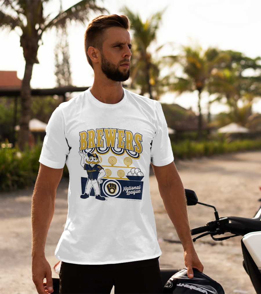 Milwaukee Brewers National League 2026 Step Back Up T-Shirt