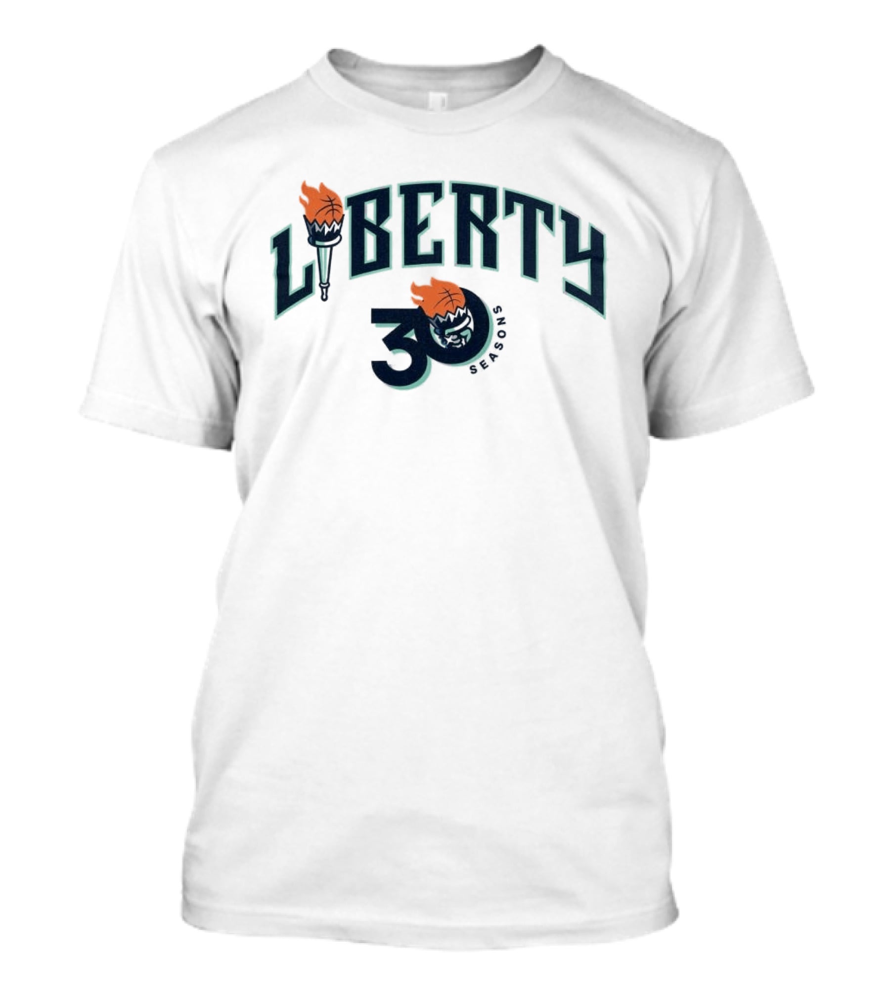New York Liberty 30 Seasons Of Lighting It Up Anniversary 2026 T-Shirt