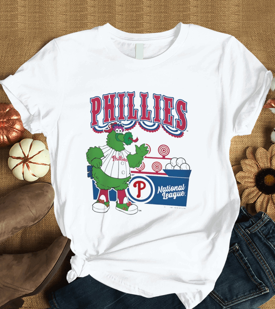 Philadelphia Phillies 2026 Step Back Up Phillies Phanatic National League T-Shirt
