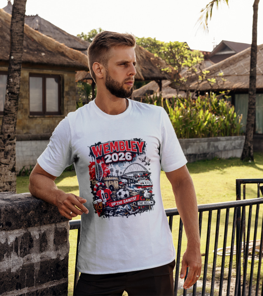 Southampton Football Wembley 2026 Up The Saints Fan Celebration T-Shirt