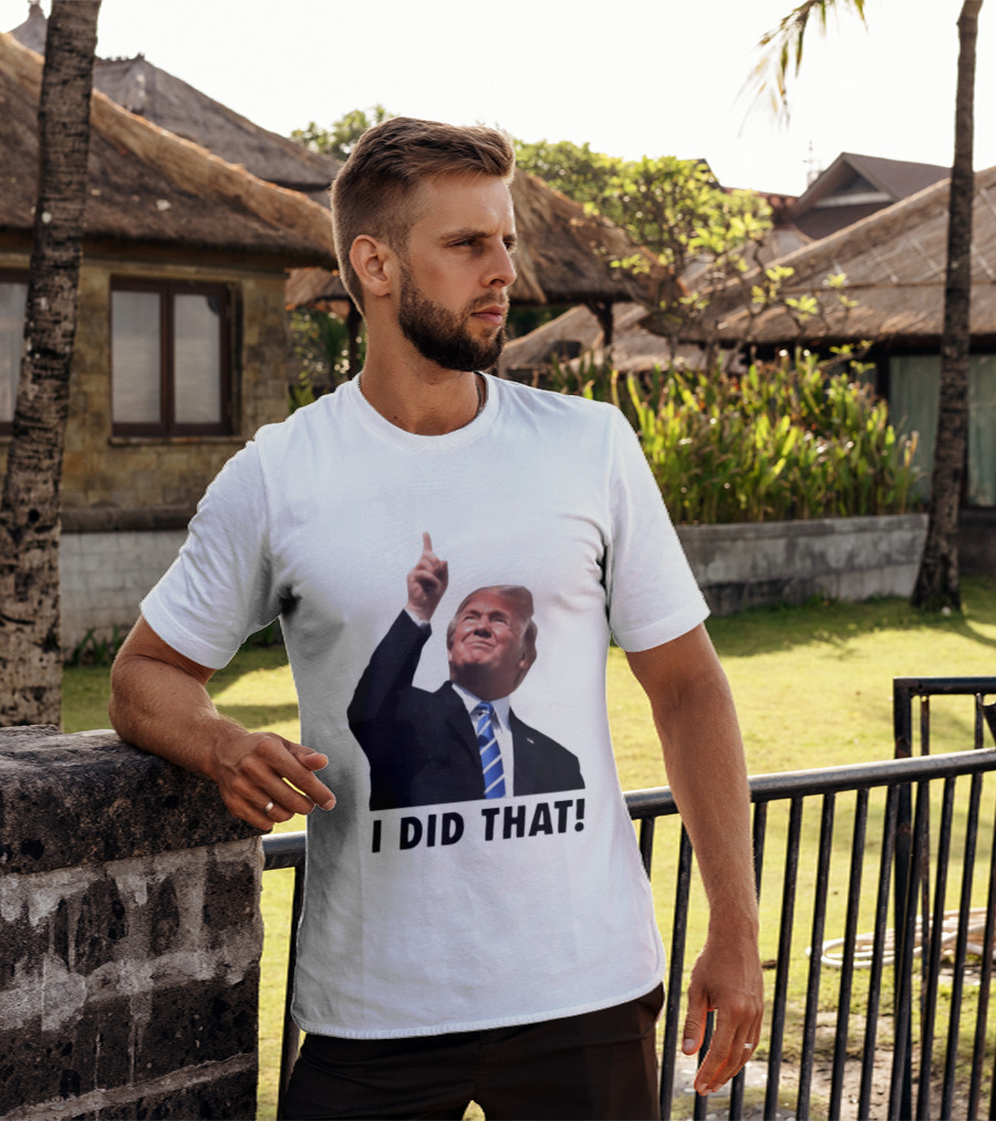 Trump I Did That Pointing Gesture Price Commentary T-Shirt