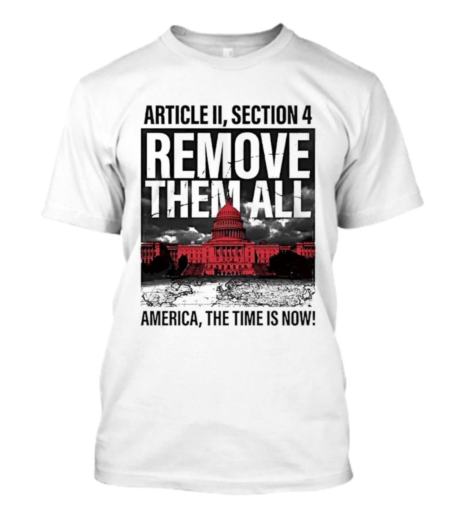 Article II Section 4 Remove Them All Capitol America The Time Is Now T-Shirt