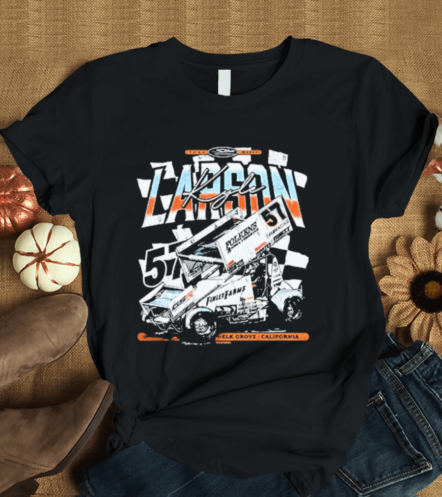 Kyle Larson 57 Racing Elk Grove California T-Shirt