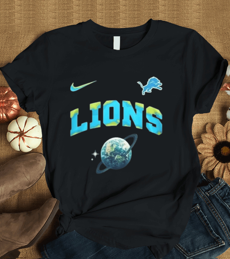 Detroit Lions Earth Day 2026 Nike Planetary T-Shirt