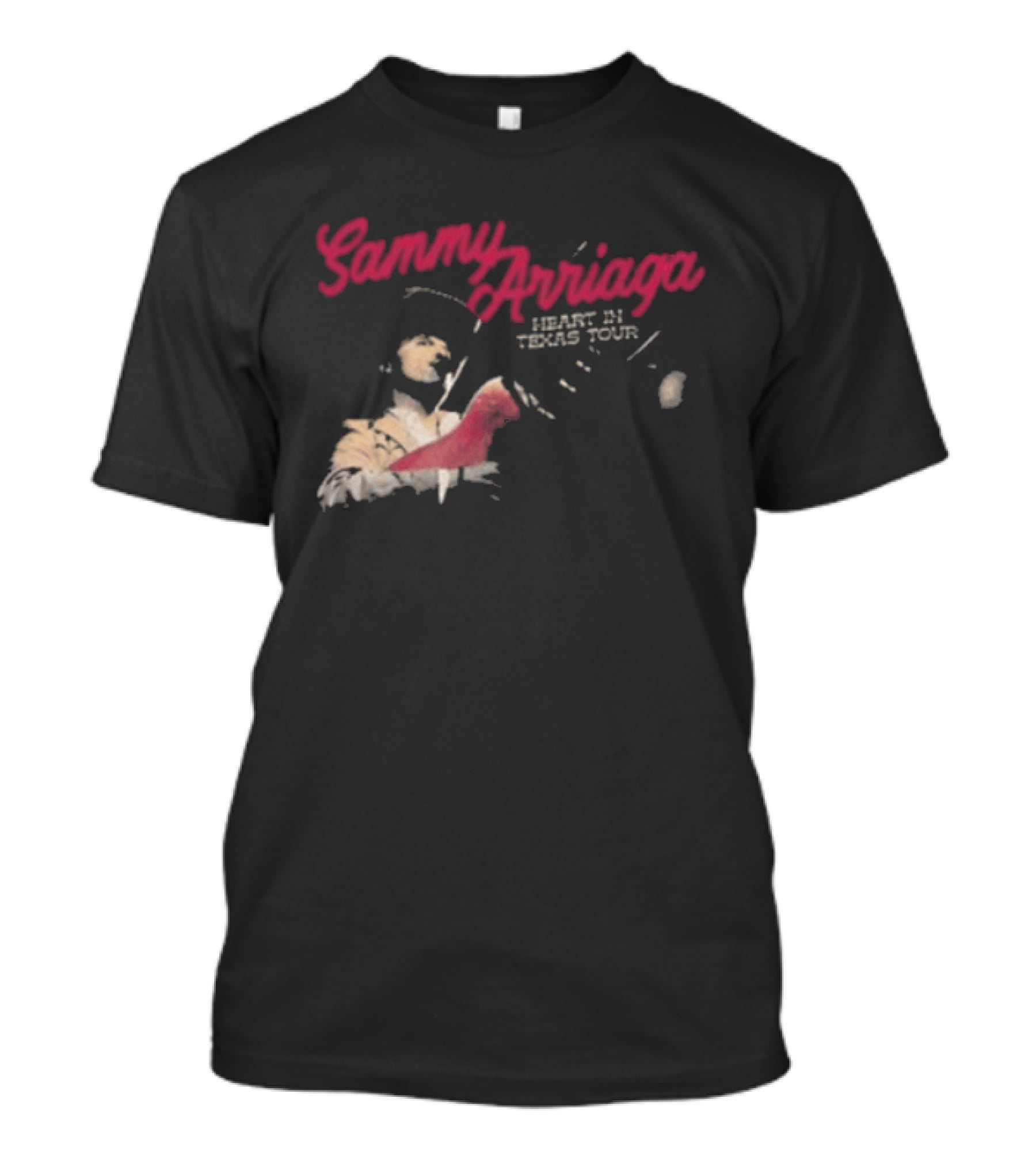 Sammy Arriaga Heart In Texas Tour Cowboy Boot Desert Scene T-Shirt