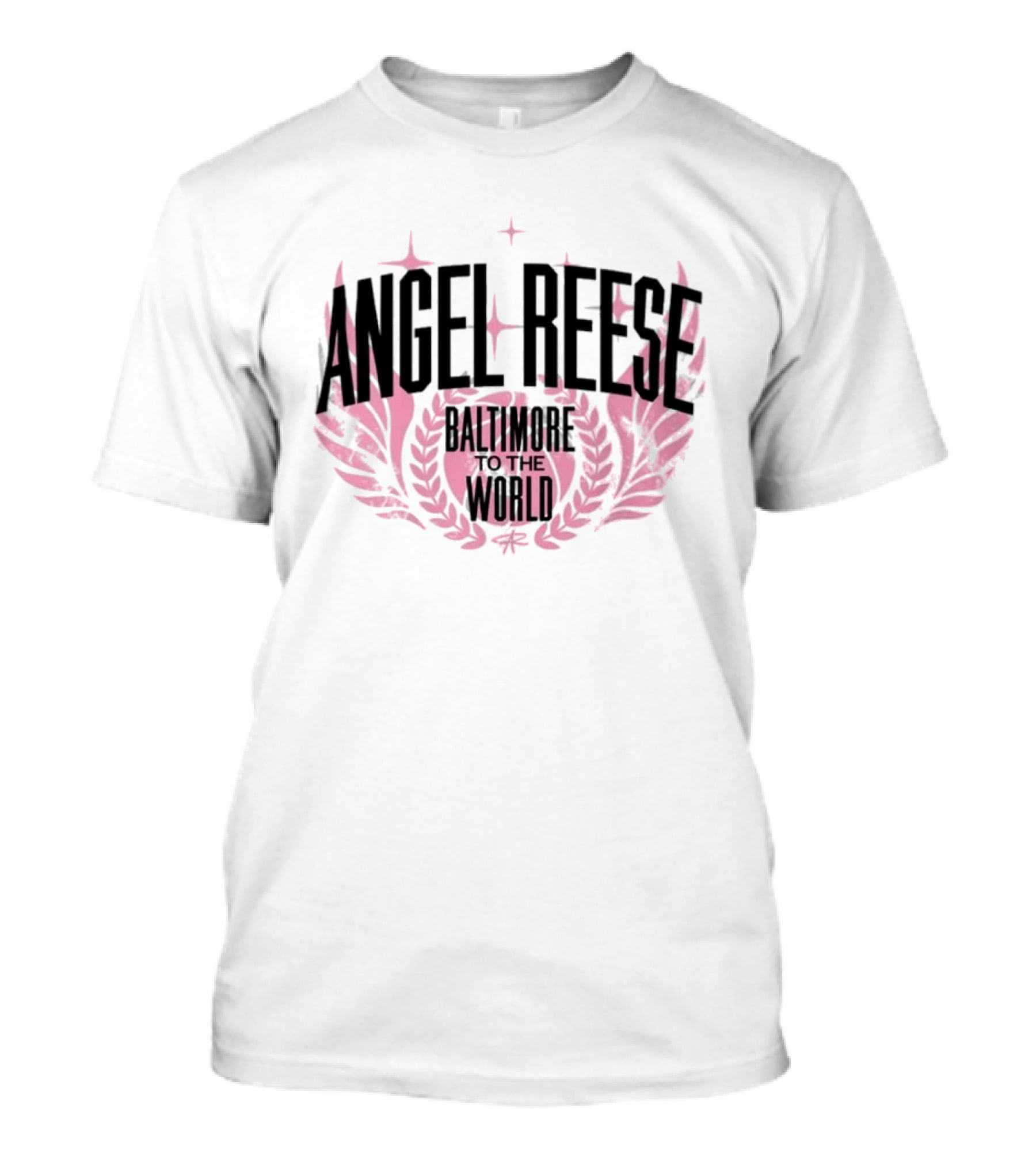Angel Reese Baltimore To The World 2026 Star Laurel Wreath T-Shirt
