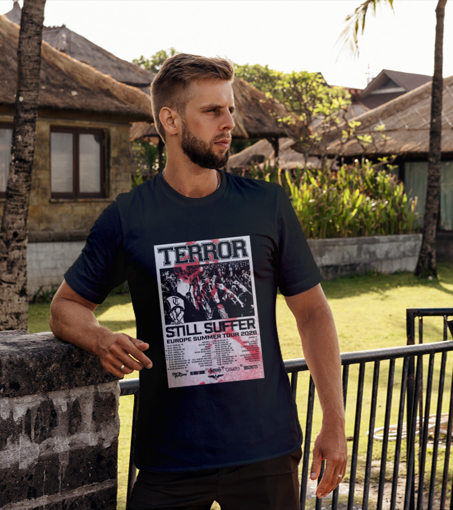 TERROR Still Suffer Europe Summer Tour 2026 With Stick To Your Guns And The Ghost Inside T-Shirt