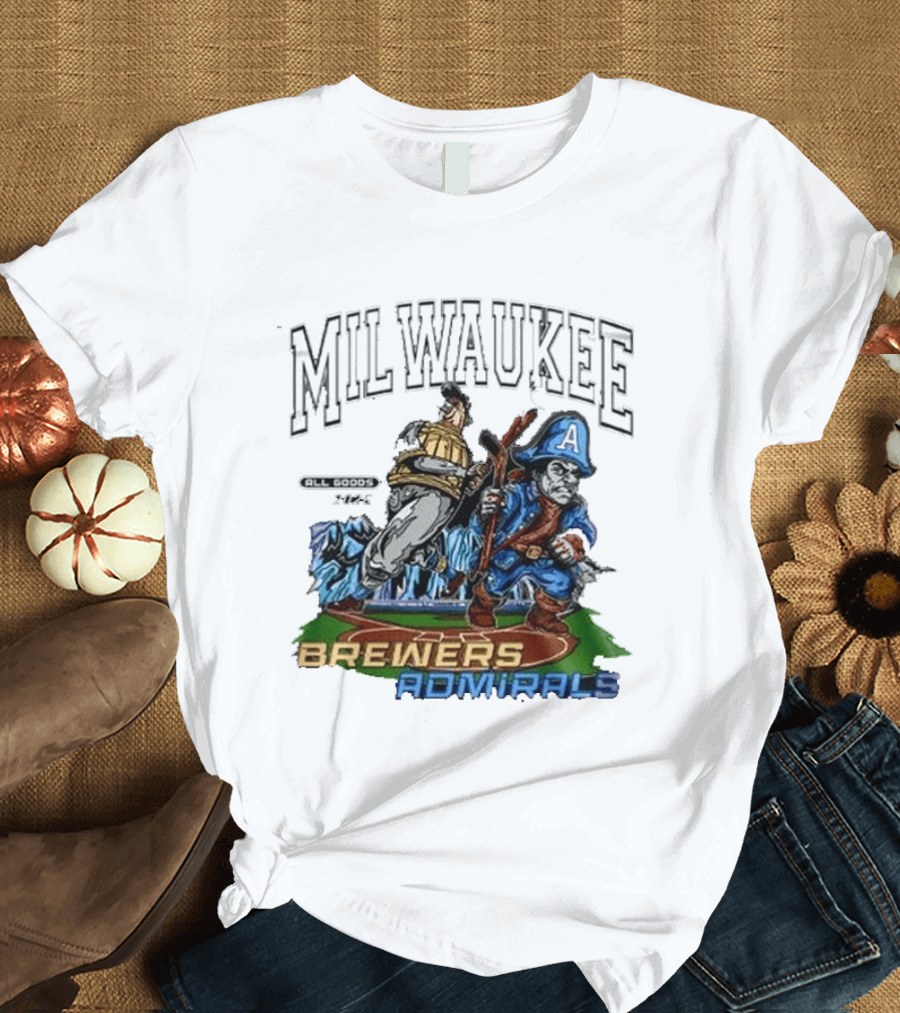 Milwaukee Brewers Admirals 2026 Night Collaboration T-Shirt