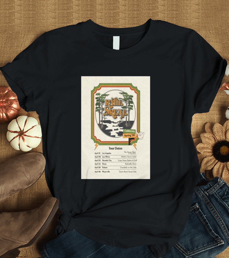 Kalie Skene California Spring 2026 Tour Dates Venice West Los Angeles Mattie's Tavern Los Olivos T-Shirt