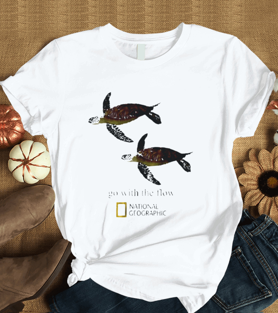Sea Turtle Go With The Flow National Geographic T-Shirt