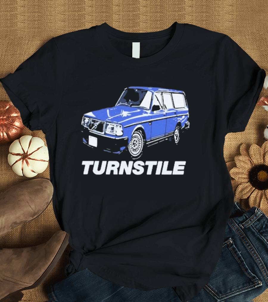 Turnstile Oversized Blue Car T-Shirt