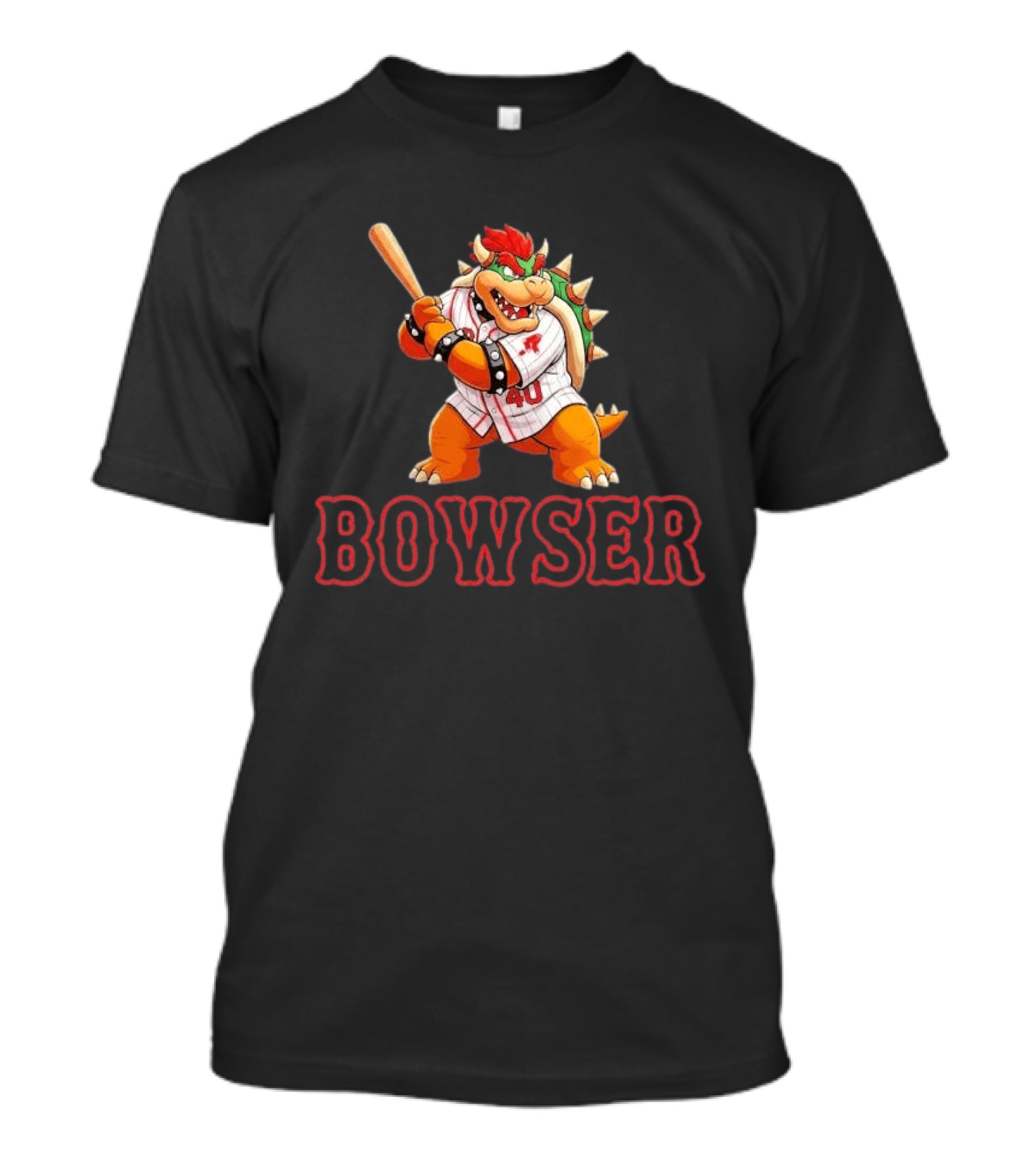 Willson Contreras Red Bowser Super Mario Baseball 40 T-Shirt