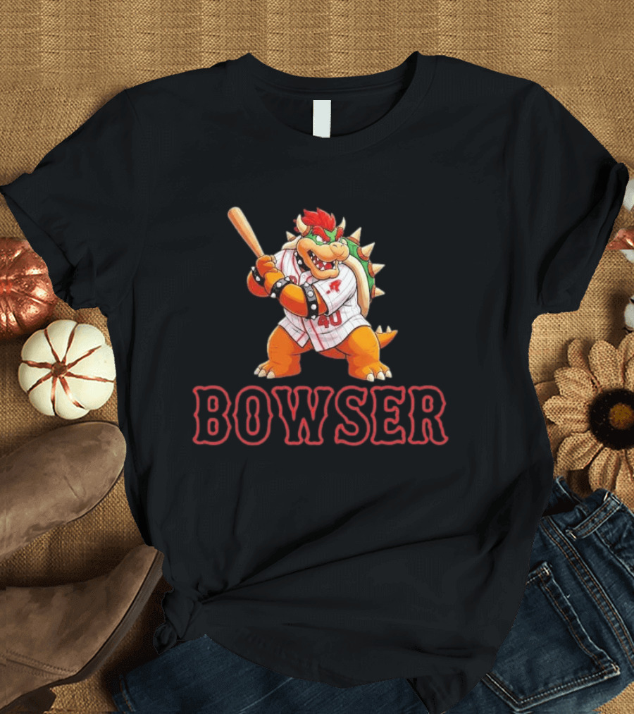 Willson Contreras Red Bowser Super Mario Baseball 40 T-Shirt