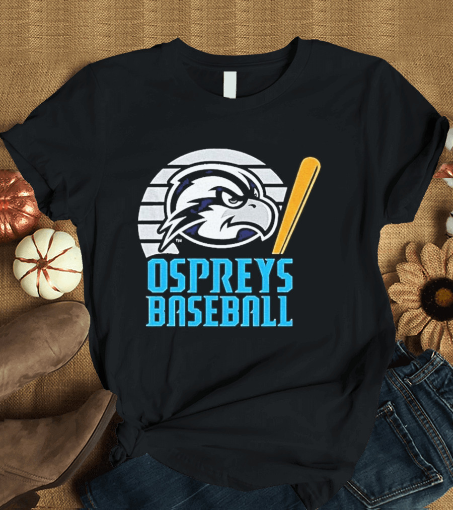 North Florida Ospreys Baseball Team Logo With Bat T-Shirt