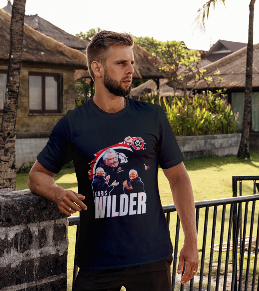 Sheffield United FC Chris Wilder Coach Fan Celebration T-Shirt