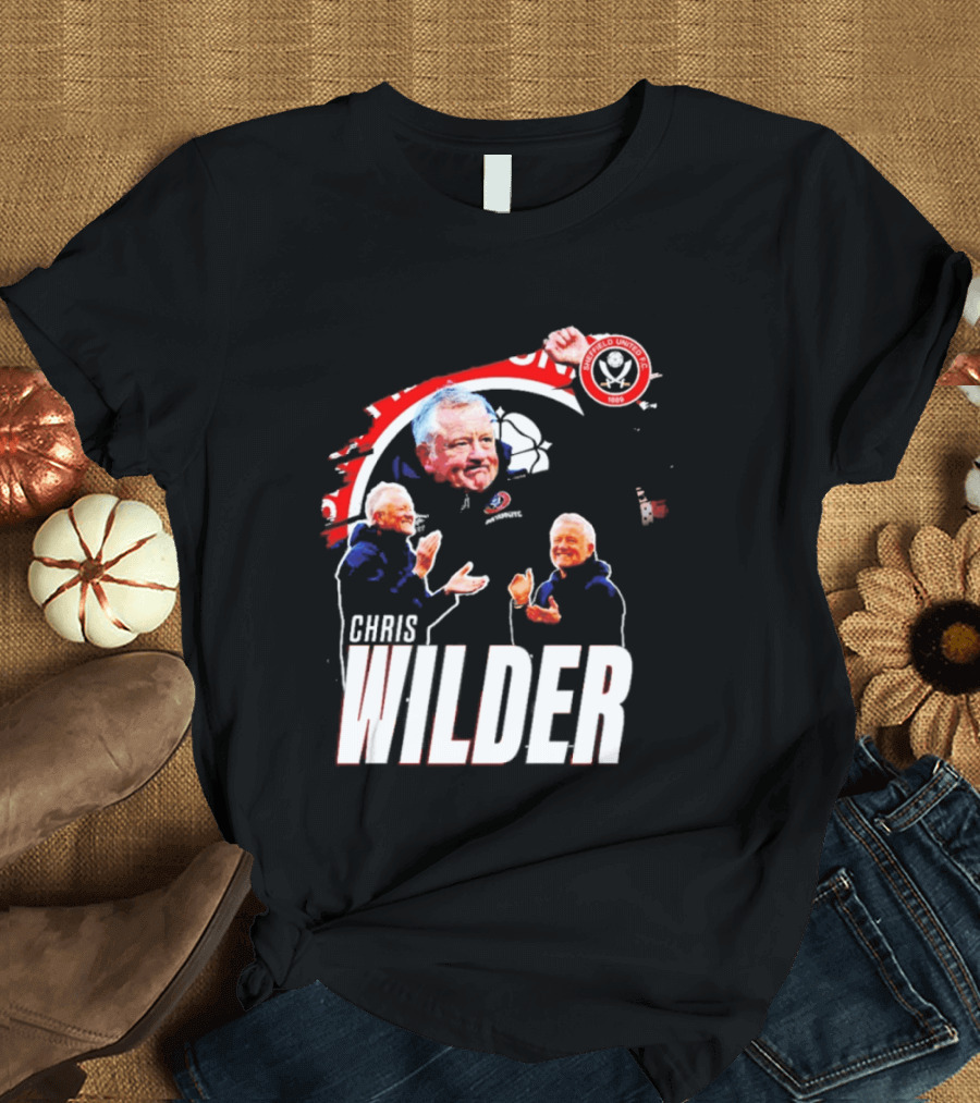 Sheffield United FC Chris Wilder Coach Fan Celebration T-Shirt