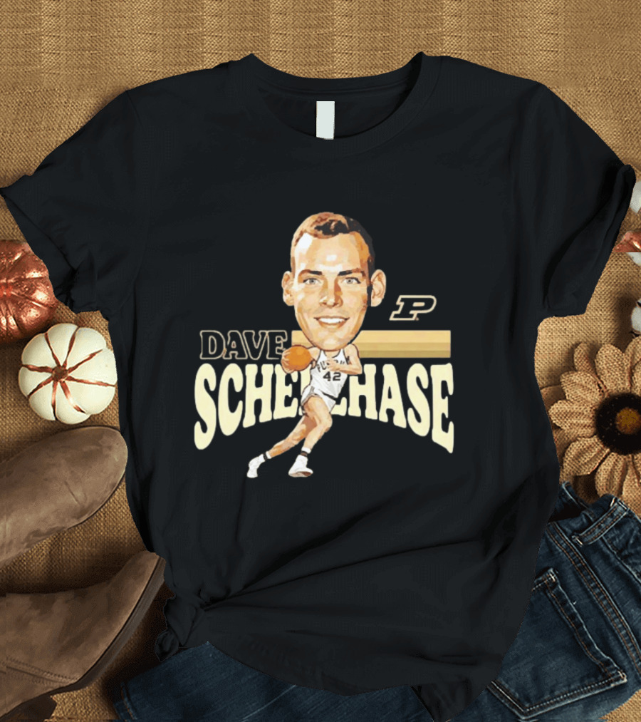 Dave Schellhase Purdue Boilermakers Basketball Legends Caricature 42 T-Shirt