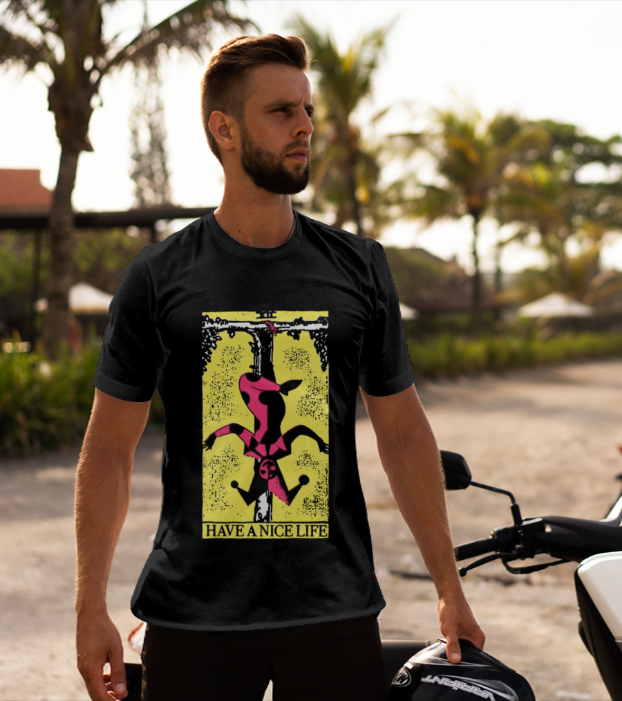 The Flenser Have A Nice Life Upside Down Guy Jester Tarot T-Shirt