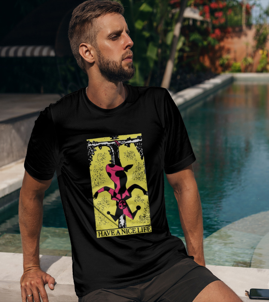 The Flenser Have A Nice Life Upside Down Guy Jester Tarot T-Shirt