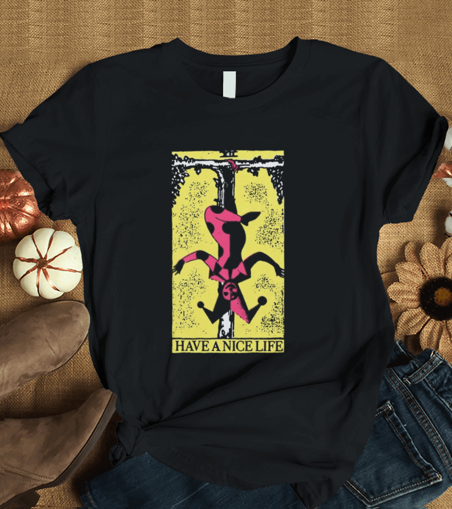 The Flenser Have A Nice Life Upside Down Guy Jester Tarot T-Shirt